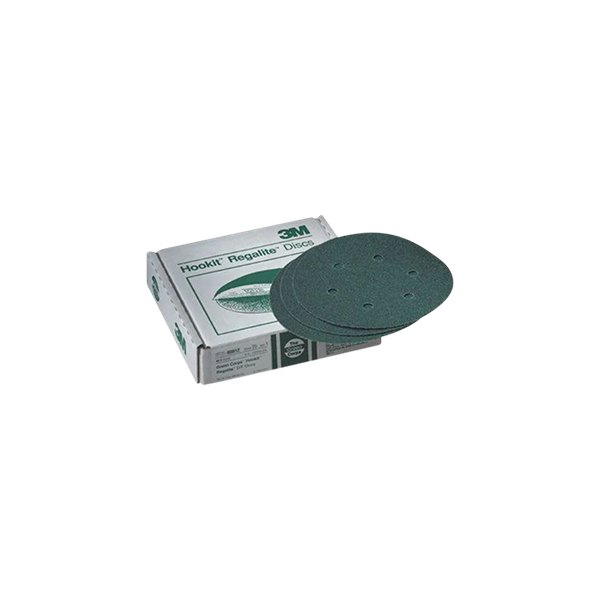 3M® - Green Corps™ Hookit™ 255U 6" 40 Grit Ceramic Aluminum Oxide 7-Hole Hook-and-Loop Disc (25 Pieces)
