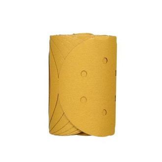 3M® - Stikit™ 6" P80 Grit Coarse Aluminum Oxide Yellow 6-Hole PSA Disc Roll (4 Pieces)