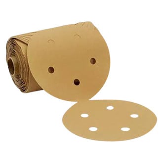 3M® - Stikit™ 216U 5" P220 Grit Aluminum Oxide 5-Hole PSA Disc Roll (175 Pieces)