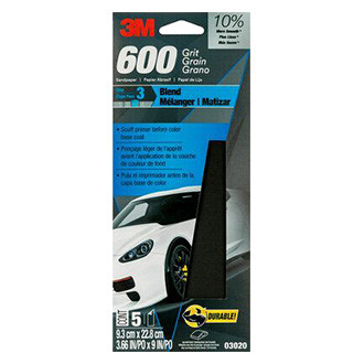 3M® - Wetordry™ 5.5" x 4.5" Assorted Grit Silicon Carbide Waterproof Sanding Sheet (4 Pieces)