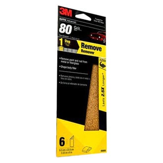 3M® - 9" x 3.67" 80 Grit Aluminum Oxide Sanding Sheet (6 Pieces)