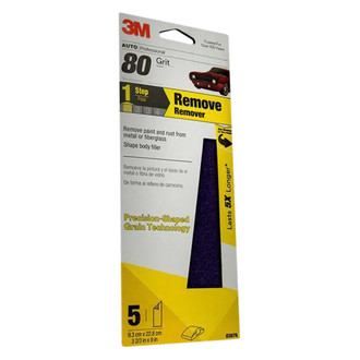 3M® - Performance 9" x 3.67" 80 Grit Aluminum Oxide Sanding Sheet (5 Pieces)