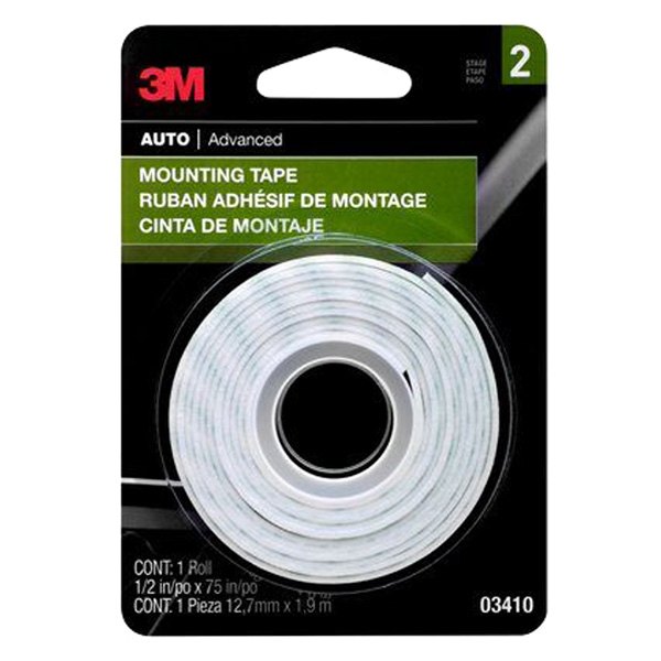 3M® - 6.25' x 0.5" White Double-Coated Duct Tape