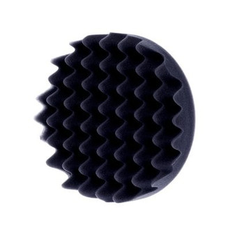 3M® - Perfect-It™ 6-3/4" Foam Black Waffle Hook-and-Loop DA Glazing Pad