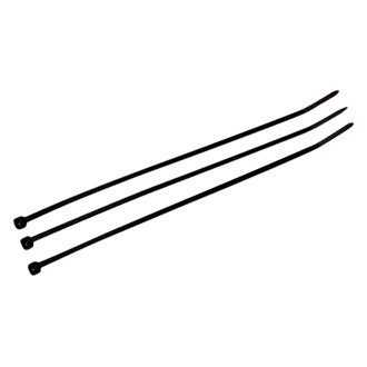 3M® - 8" x 50 lb Nylon Black Weather-Resistant Flat Mountable Cable Ties
