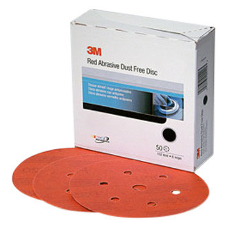 3M® 1140 - Hookit™ 316U 6" P320 Grit Aluminum Oxide 6-Hole Hook-and-Loop Disc (50 Pieces)