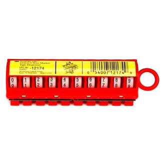 3M® - ScotchCode™ 0 to 9 Wire Marker Tape Dispenser with Number Tapes (10 Rolls)