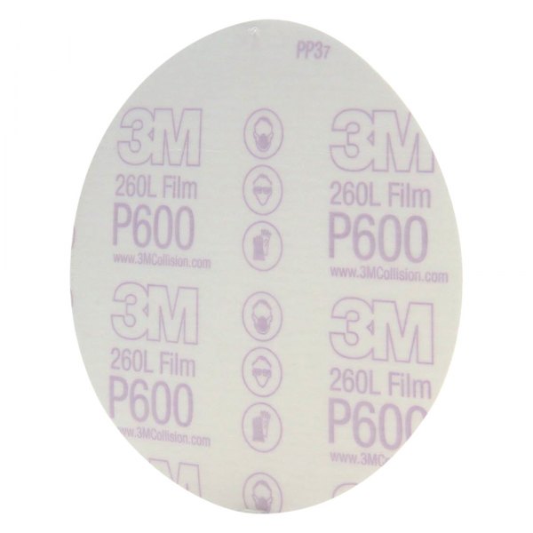 3M® - Stikit™ 260L 6" P600 Grit Aluminum Oxide Non-Vacuum PSA Disc (100 Pieces)