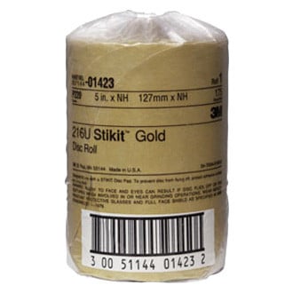 3M® - Stikit™ 216U 5" P220 Grit Aluminum Oxide Non-Vacuum PSA Disc Roll (175 Pieces)