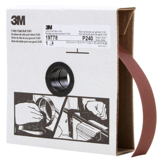 3M® - 314D 60' x 1" P240 Grit Utility Shop Roll