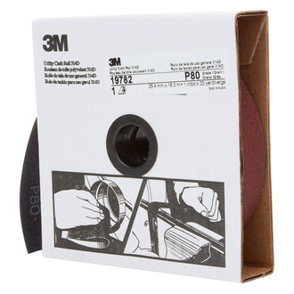 3M® - 314D 60' x 1" P80 Grit Utility Shop Roll