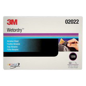 3M® - Wetordry™ 401Q 9" x 5.5" 1200 Grit Silicon Carbide Waterproof Sanding Sheet (50 Pieces)