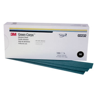 3M® - Stikit™ Green Corps™ 251U 16.5" x 2.75" 36 Grit Ceramic Aluminum Oxide PSA Sanding Sheet (100 Pieces)