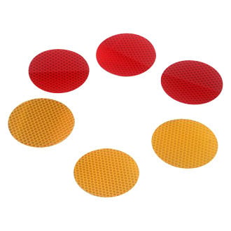 3M® - Diamond Grade™ 3" Red Round Conspicuity Reflective Tapes (50 Pieces)