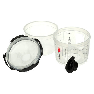 3M® - PPS™ Series 2.0™ 200 ml Mini Gravity Feed Spray Cup System Kit with 200 Micron Filter