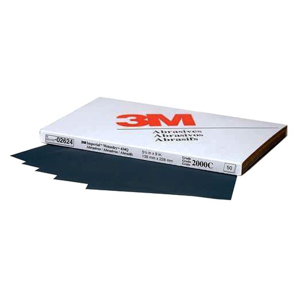 3M® - Wetordry™ 434Q 9" x 5.5" 2000 Grit Silicon Carbide Waterproof Sanding Sheet (50 Pieces)