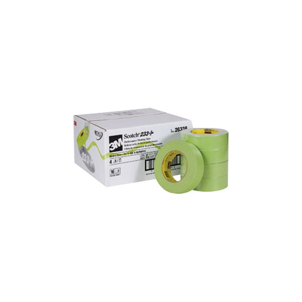 3M® - Scotch™ 233+™ 180' x 1.41" Green Masking Tapes (16 Rolls)