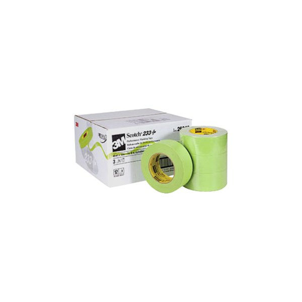 3M® - Scotch™ 233+™ 180' x 1.88" Green Masking Tapes (12 Rolls)