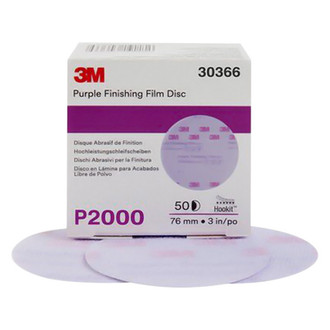 3M® - Hookit™ 260L 3" Ultra Fine Aluminum Oxide Non-Vacuum Hook-and-Loop Finishing Disc