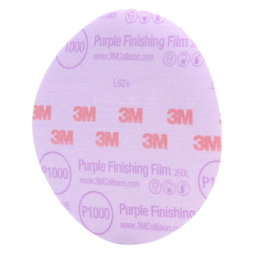 Disque abrasif de finition violet à support film 3M™ Hookit™ 260L