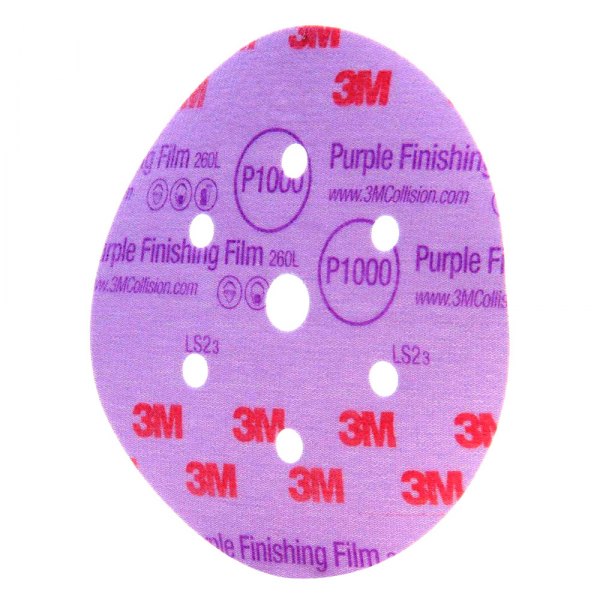 3M® - Hookit™ 260L 6" P1000 Grit Aluminum Oxide 6-Hole Hook-and-Loop Finishing Disc (50 Pieces)