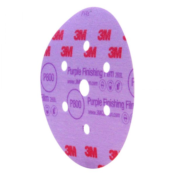 3M® - Hookit™ 260L 6" P800 Grit Aluminum Oxide 6-Hole Hook-and-Loop Finishing Disc (50 Pieces)