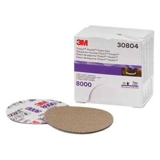 3M® - Trizact™ Hookit™ 3" P8000 Grit Silicon Carbide Non-Vacuum Hook-and-Loop Disc (15 Pieces)
