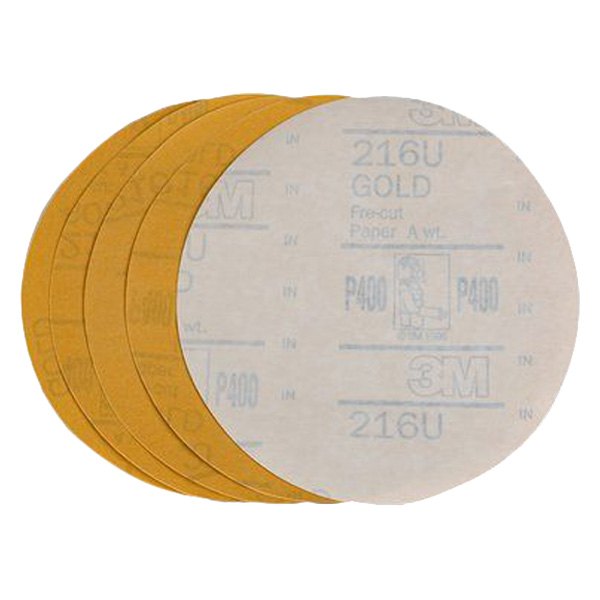 3M® - Stikit™ 6" 400 Grit Aluminum Oxide Non-Vacuum PSA Disc (5 Pieces)