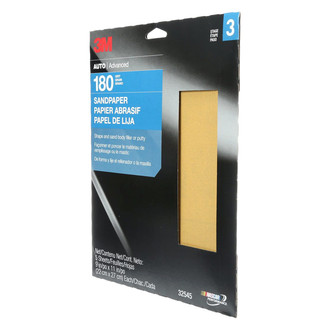 3M® - 11" x 9" 180 Grit Aluminum Oxide Sanding Sheet (5 Pieces)