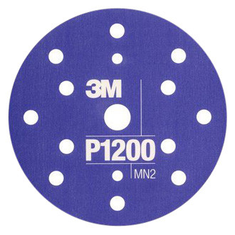 3M® - Hookit™ 270J 6" Extra Fine Aluminum Oxide 7-Hole Flexible Hook-and-Loop Disc