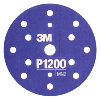 3M® - Hookit™ 270J 6" P1000 Grit Aluminum Oxide 7-Hole Flexible Hook-and-Loop Disc (25 Pieces)