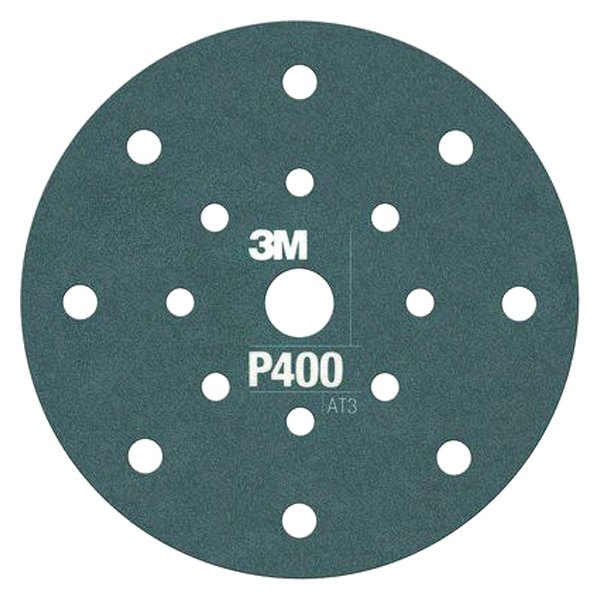 3M® - Hookit™ 270J 6" P400 Grit Aluminum Oxide Multi-Hole Flexible Hook-and-Loop Disc (25 Pieces)