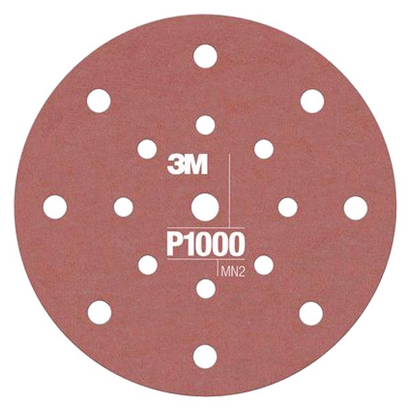 3M® - Hookit™ 270J 6" P1000 Grit Aluminum Oxide Multi-Hole Flexible Hook-and-Loop Disc (25 Pieces)