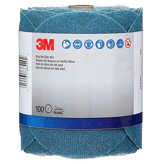 3M® - 6" 80 Grit Aluminum Oxide Blue Hook-and-Loop Net Disc Roll