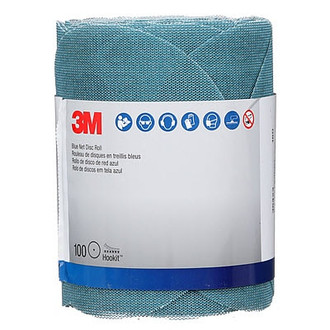 3M® - 6" 180 Grit Aluminum Oxide Blue Hook-and-Loop Net Disc Roll