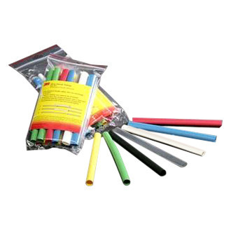 3M® - 6" x 3/16" 2:1 Polyolefin Multi-Color Thin Wall Flexible Heat Shrink Tubings