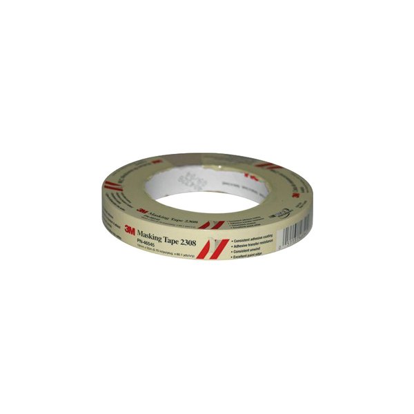 3M® - 2308™ 180' x 0.7" Tan Automotive Masking Tapes