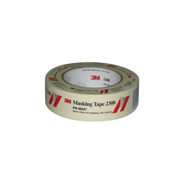 3M® - 2308™ 180' x 1.41" Tan Automotive Masking Tapes