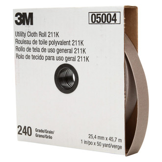 3M® - 211K Full-flex 150' x 1" 240 Grit Utility Shop Roll