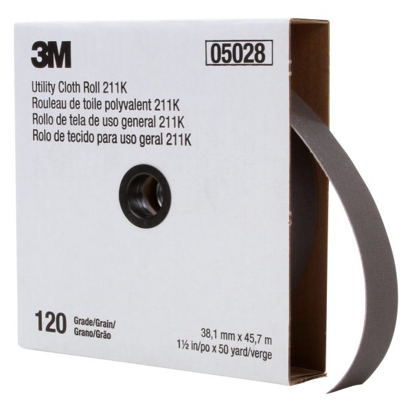 3M® - 211K Full-flex 150' x 1.5" 120 Grit Utility Shop Roll