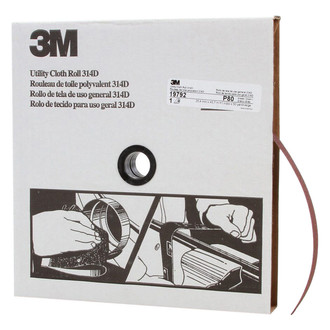 3M® - 314D 150' x 1" P80 Grit Utility Shop Roll