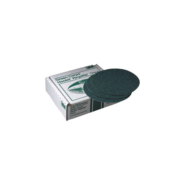 3M® - Green Corps™ Hookit™ Regalite™ 255U 6" 80 Grit Ceramic Aluminum Oxide Non-Vacuum Hook-and-Loop Disc (25 Pieces)