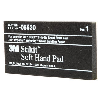 3M® - Stikit™ 5-1/2" x 2-3/4" PSA Hand Pad (5 Pieces)