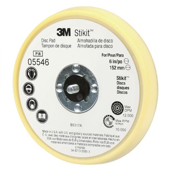 3M® - Stikit™ 6" Low Profile PSA Finishing Disc Pad