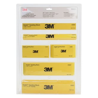 3M® - Hookit™ Hook-and-Loop Sanding Block Kit (6 Pieces)