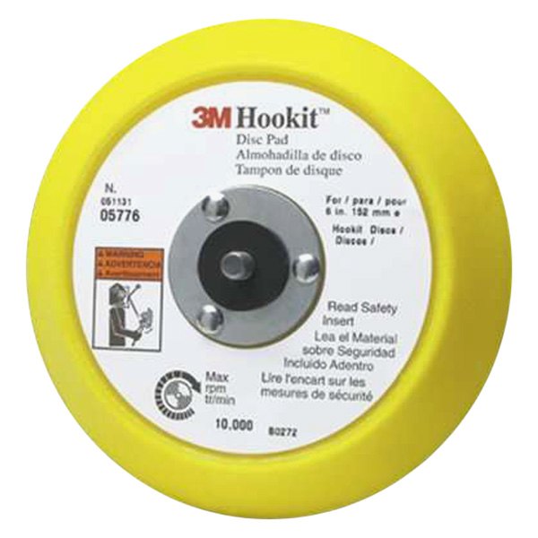 3M® - Hookit™ 6" Hook-and-Loop Back-Up Pad