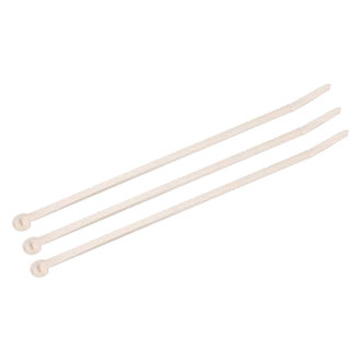 3M® - 8" x 50 lb Nylon Beige UV Resistant Flat Cable Ties