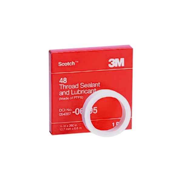 3M® - Scotch™ 21.7' x 0.5" White Thread Seal Tape