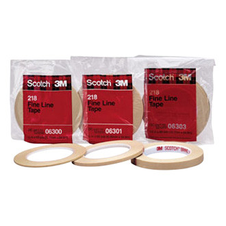 3M® - Scotch™ 218™ 180' x 0.19" Green Fine Line Masking Tape