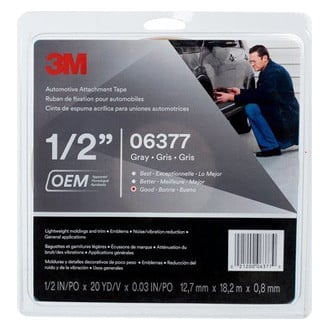 3M® - 60' x 0.5" Gray Automotive Attachment Tape